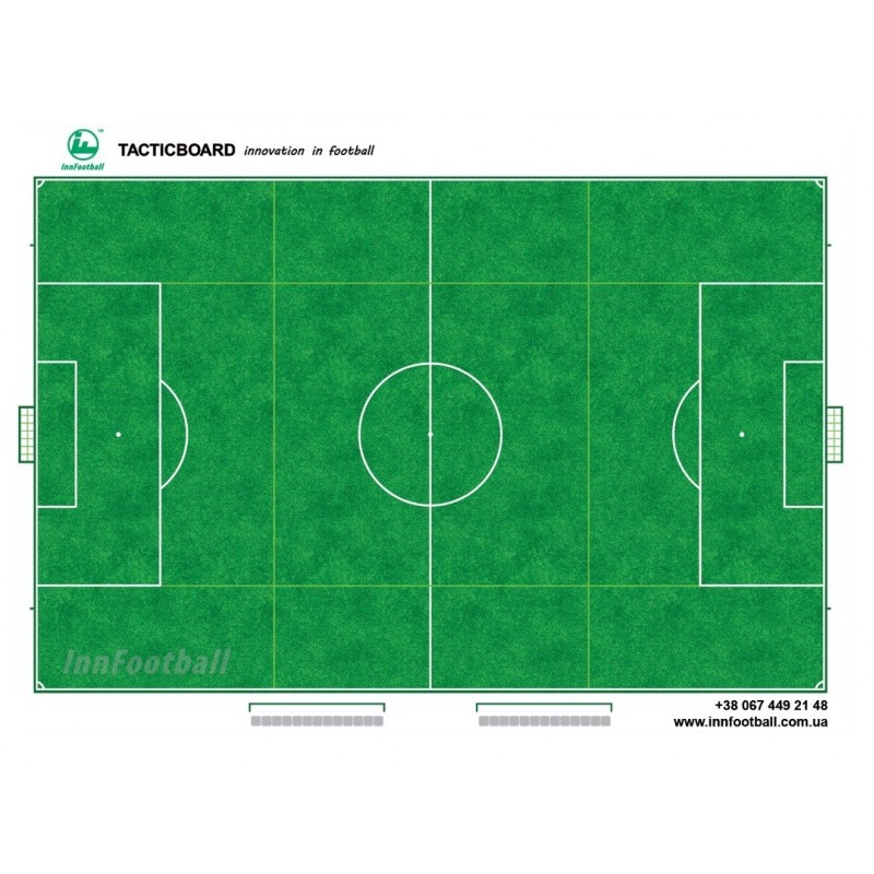 Тактическая доска футбольного поля «TACTICBOARD-2» 60х90см