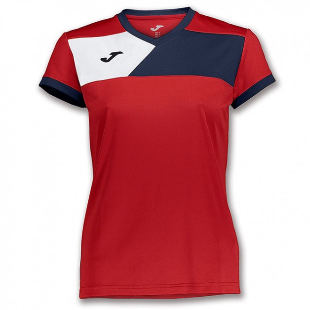 Футболка JOMA червоно-т.синя жіноча CREW II 900385.603