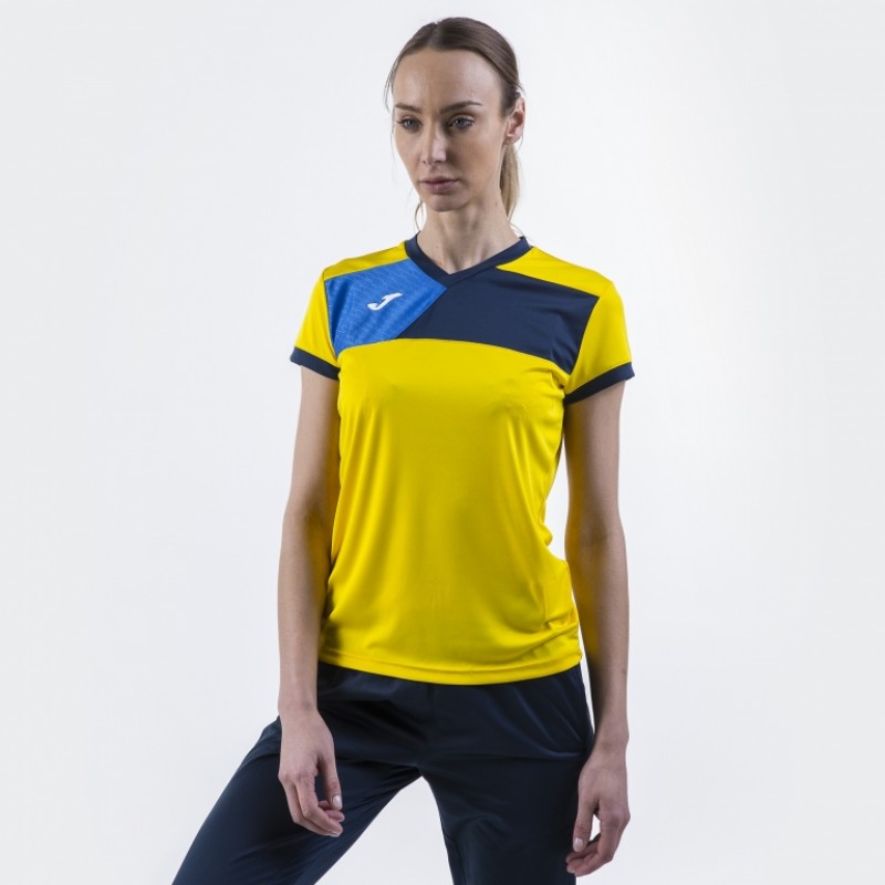 Футболка желто-т.синяя жен. CREW II 900385.903