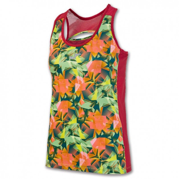 Майка JOMA зелено-красная жен.TROPICAL 900202.604