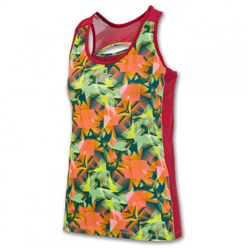 Майка  JOMA зелено-красная жен.TROPICAL 900202.604
