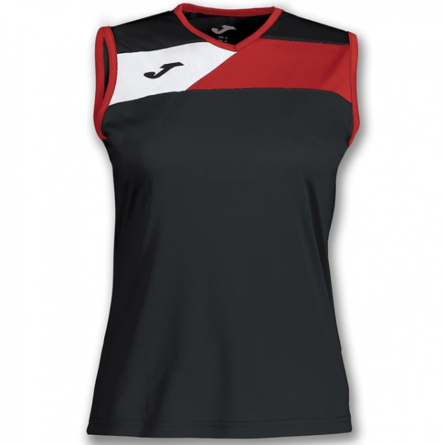 Майка JOMA черно-красная женская CREW II 900465.106