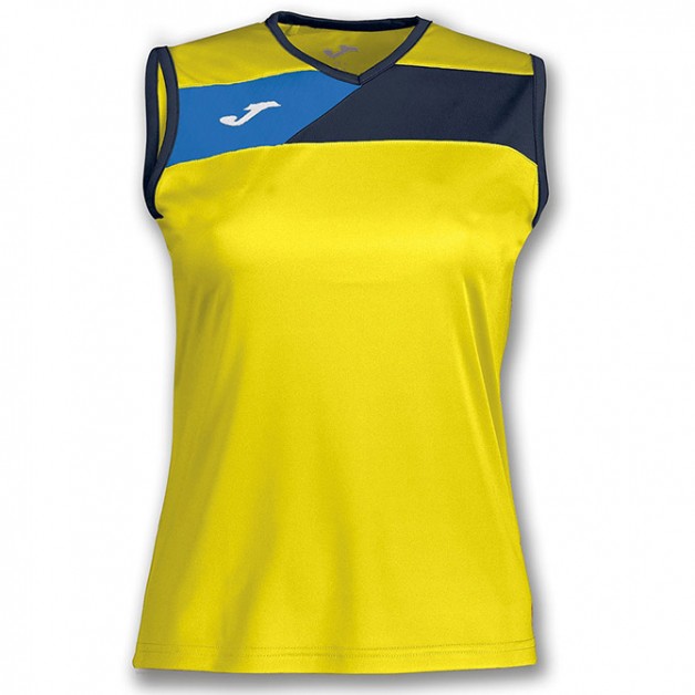 Майка JOMA желто-т.синяя женская CREW II 900465.903
