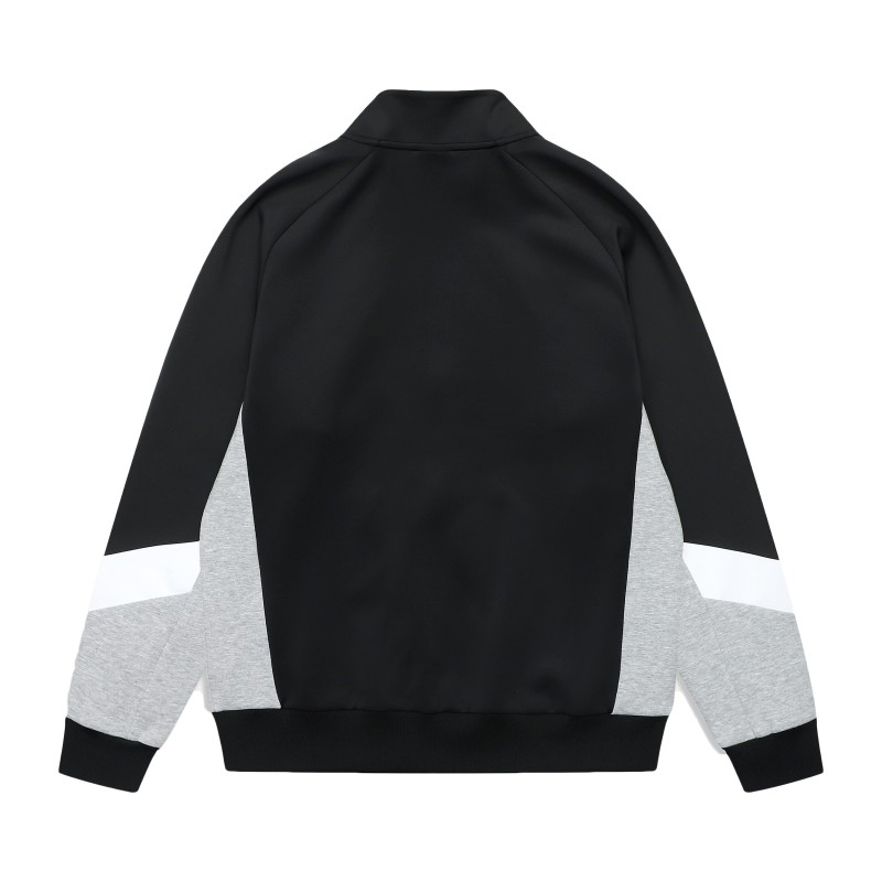 Олімпійка knitted jacket чорно-сіра 8061WT1007.9015
