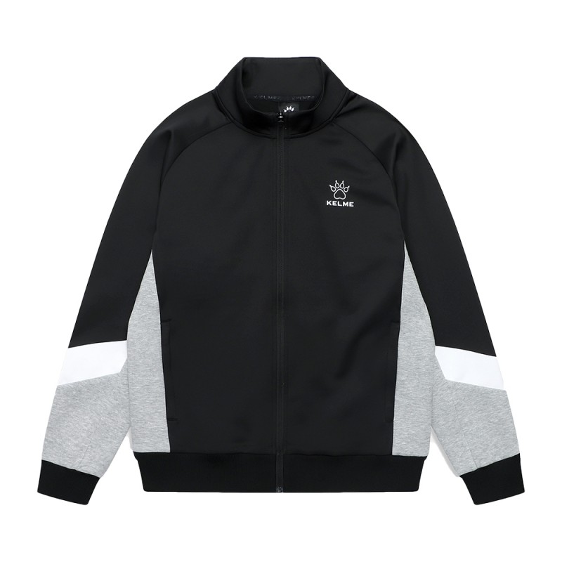 Олімпійка knitted jacket чорно-сіра 8061WT1007.9015