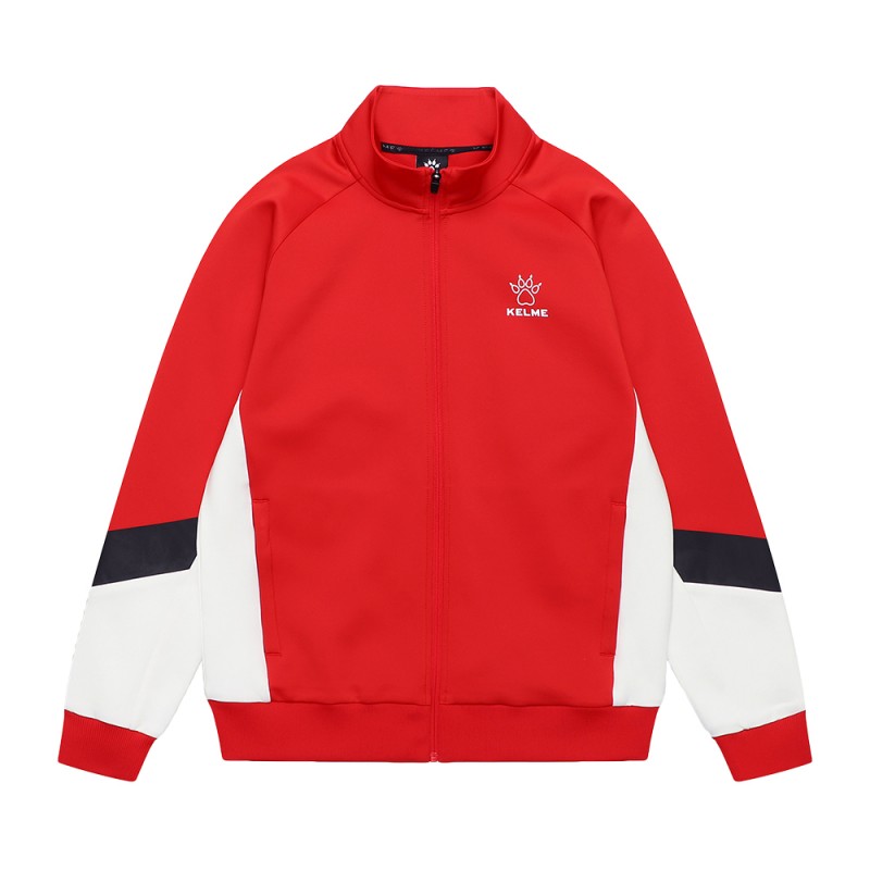 Олимпийка knitted jacket красно-белая 8061WT1007.9610