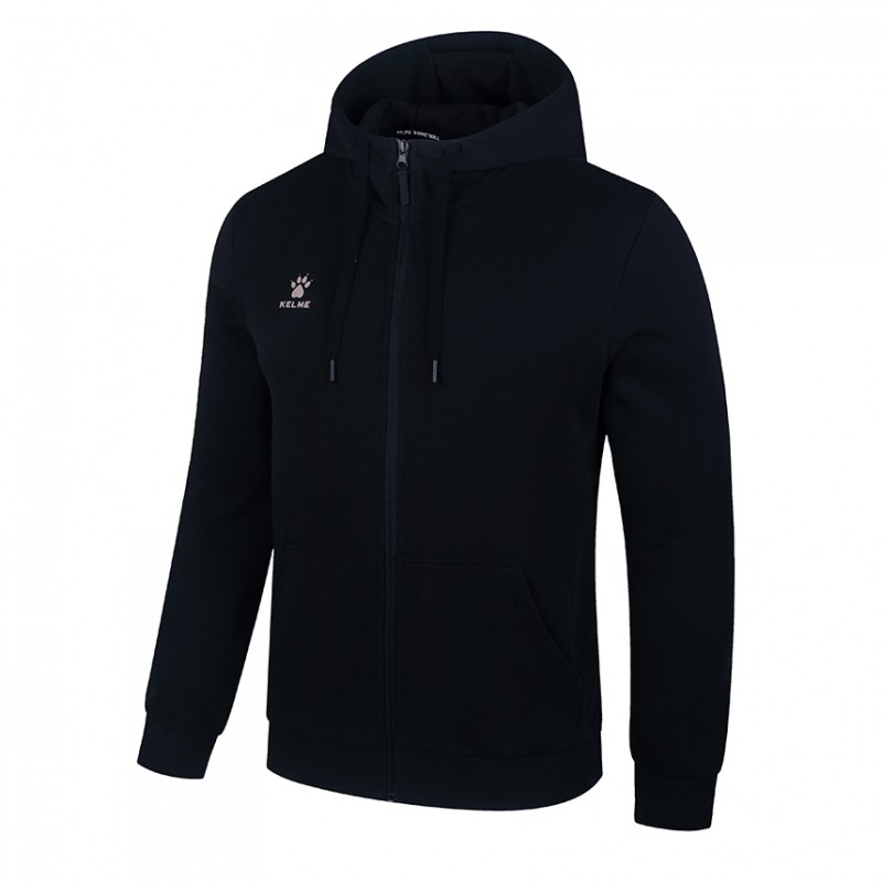 Олимпийка KELME HOODIE с капюшоном черная 3881313.9000