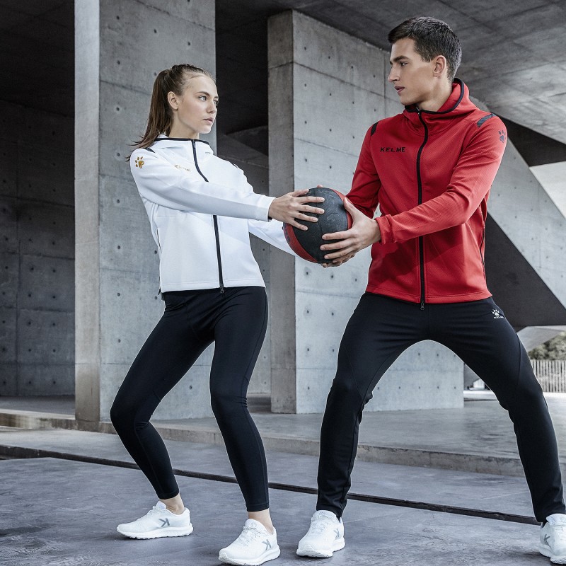 Олимпийка Kelme ROAD  с капюшоном белая 3881336.9100