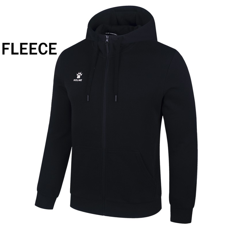 Олимпийка Kelme с капюшоном черная флис 7161WT1003.9000