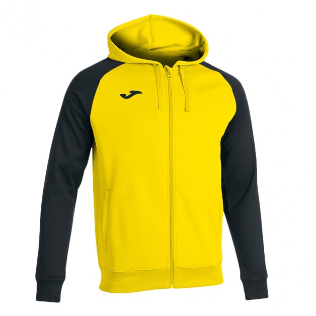 Олимпийка JOMA  с капюшоном желто-черная ACADEMY IV 101967.901