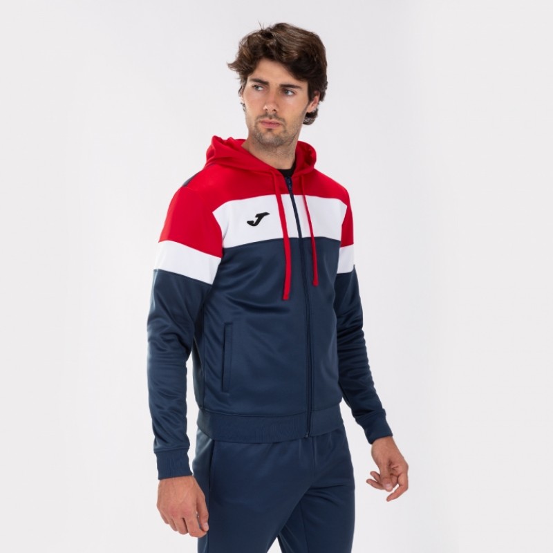 Олимпийка Joma CREW с капюшоном т.сине-красная 101537.336