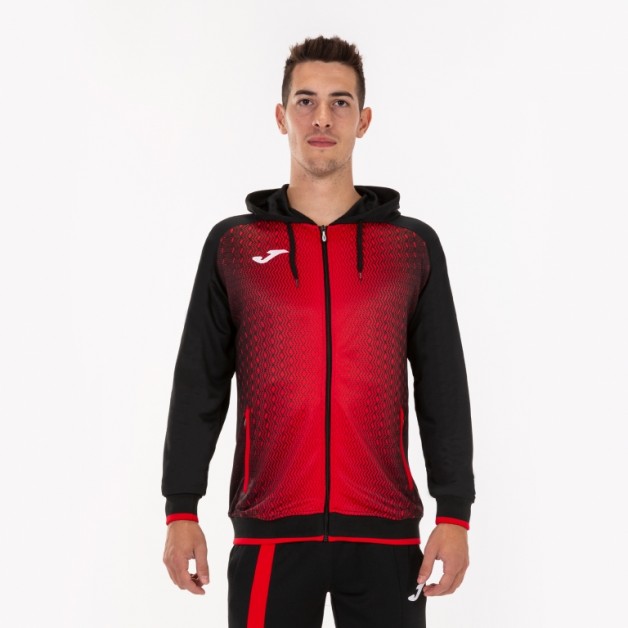 Олімпійка JOMA чорно-червона з капюшоном SUPERNOVA 101285.106