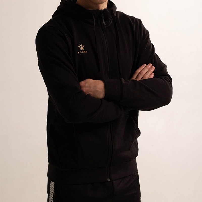 Олимпийка KELME HOODIE с капюшоном черная 3881313.9000