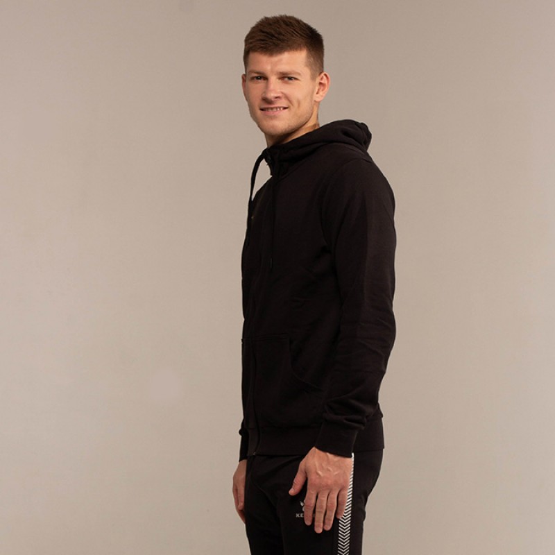 Олимпийка KELME HOODIE с капюшоном черная 3881313.9000
