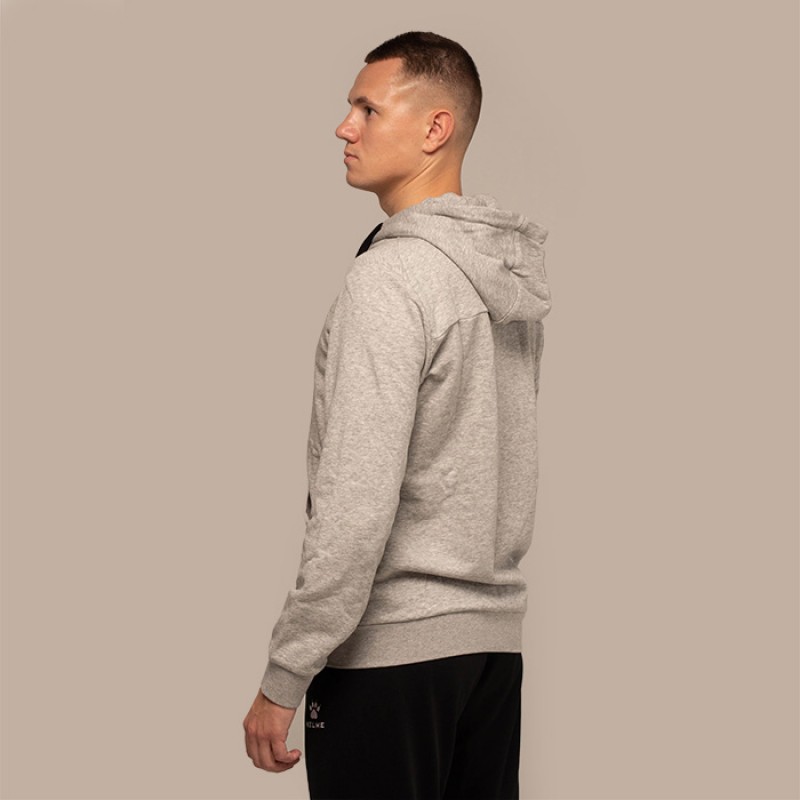 Олимпийка Kelme HOODIE с капюшоном серая 3881313.9221