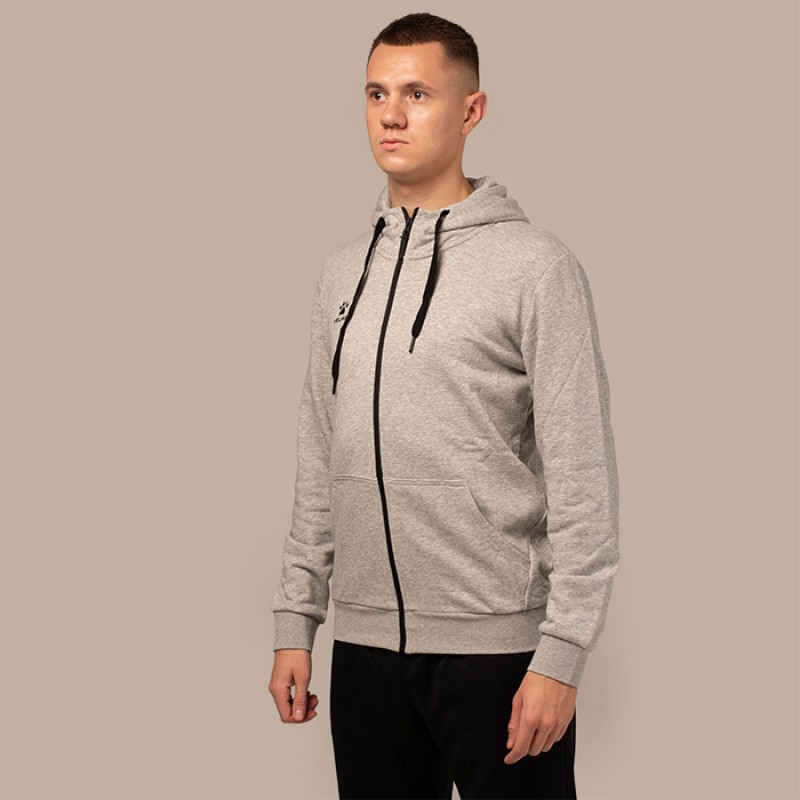 Олимпийка Kelme HOODIE с капюшоном серая 3881313.9221