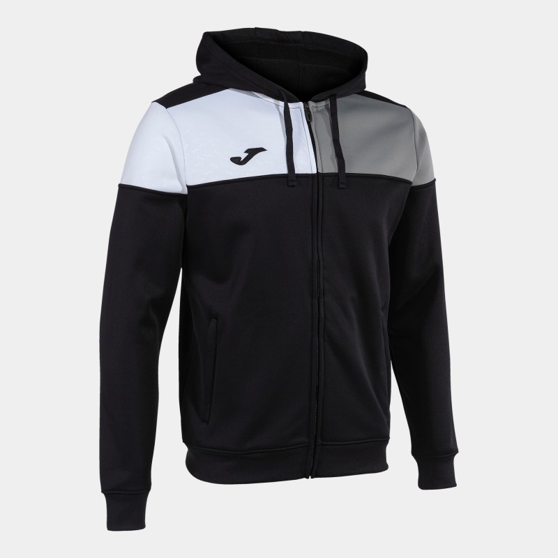 Олімпійка JOMA  з капюшоном чорно-сіра CREW V 103087.111