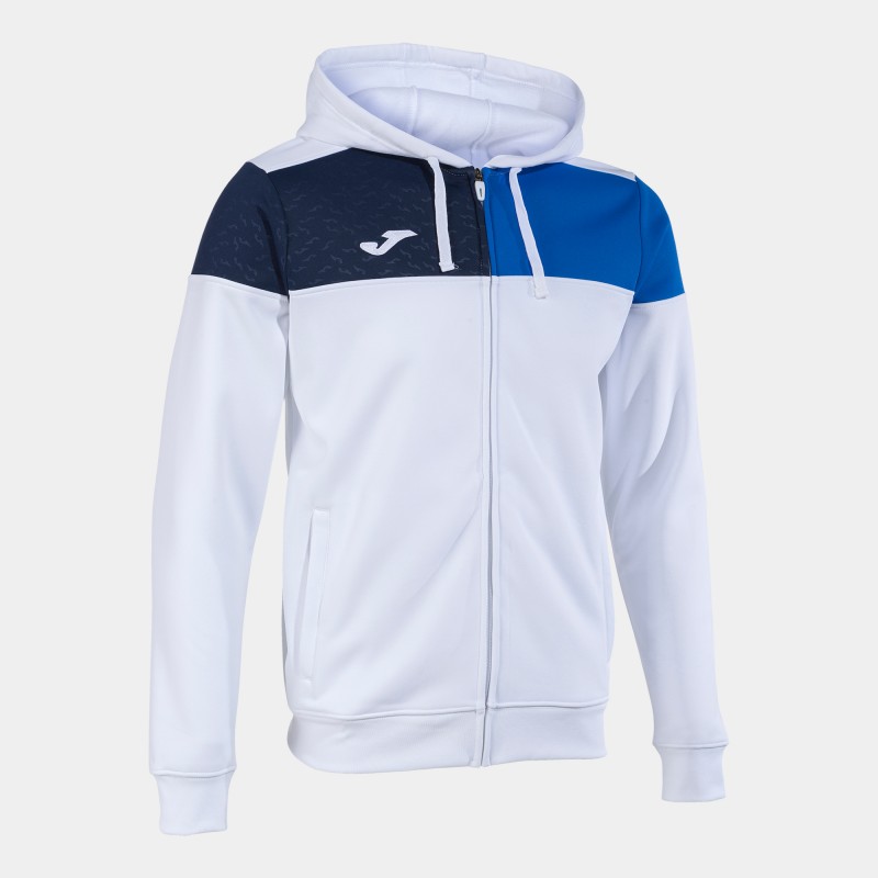 Олимпийка Joma CREW V с капюшоном бело-синяя103087.207