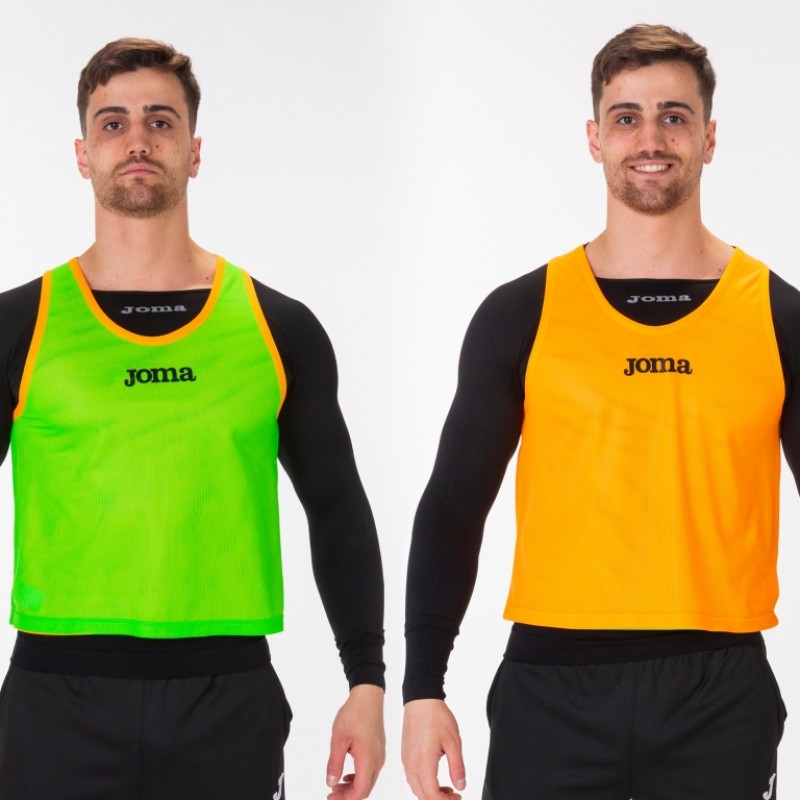 Манишка JOMA двусторонняя оранжево-зеленая 101689.050