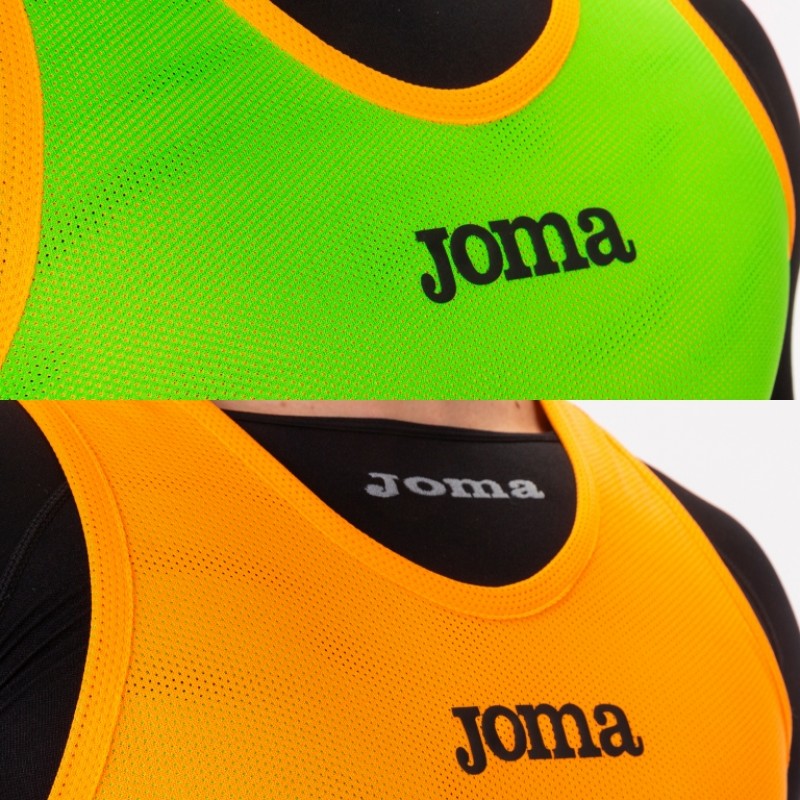 Манишка JOMA двусторонняя оранжево-зеленая 101689.050