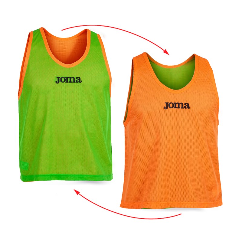 Манишка JOMA двусторонняя оранжево-зеленая 101689.050