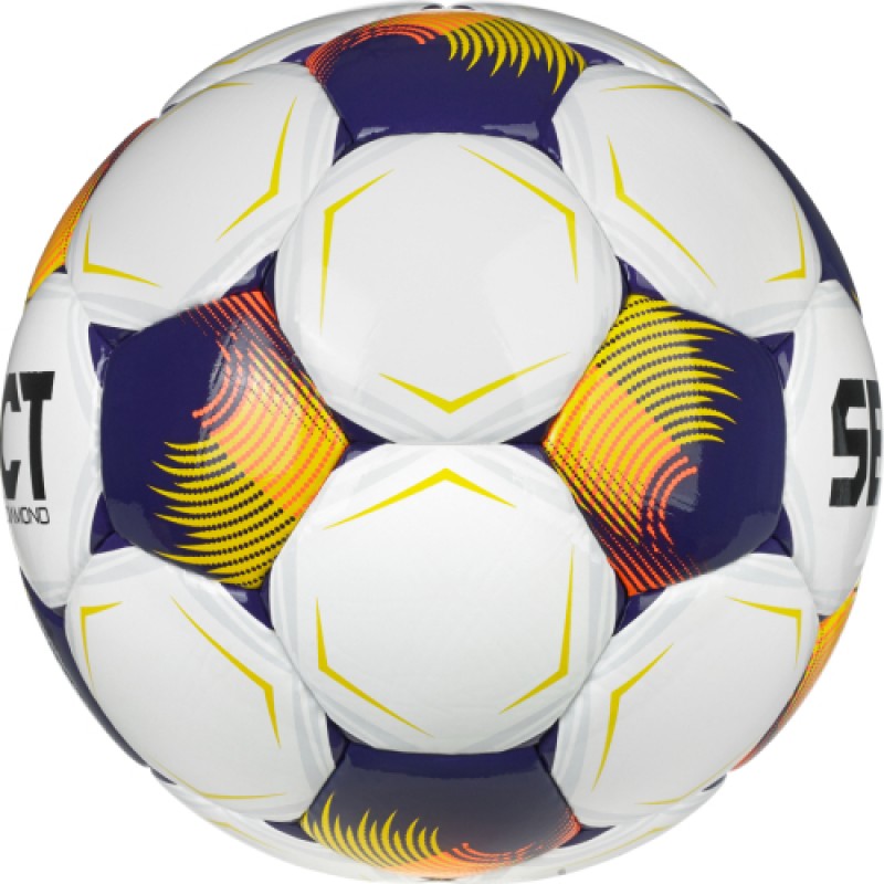 Футбольный мяч SELECT Diamond (FIFA Basic) (бело/оранжевый)