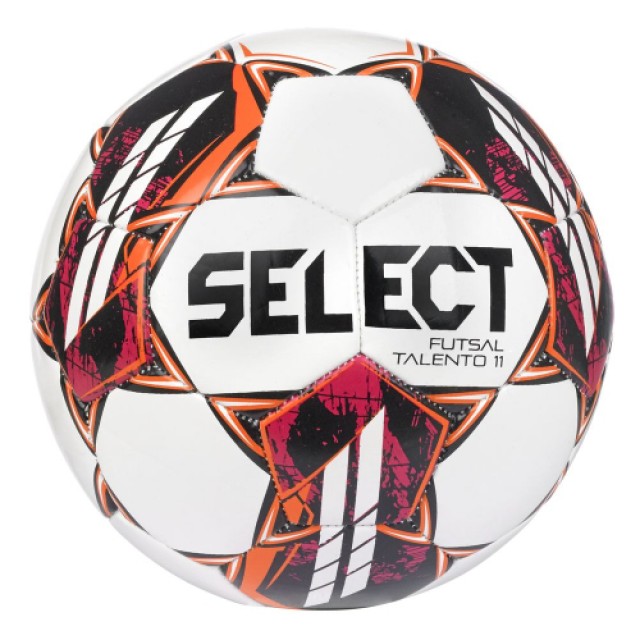 Футбольный мяч для футзала SELECT Talento 11 бело/оранжевый