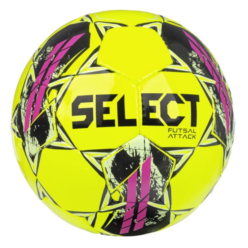 Футбольный мяч для футзала SELECT Attack (желто/розовый)