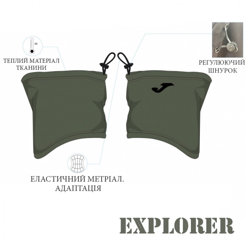 Повязка на шею(горловик) хаки EXPLORER 400792.474