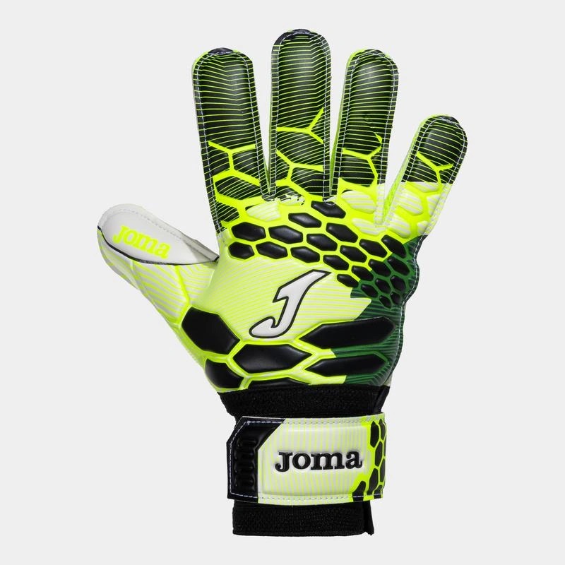 Воротарські перчатки Joma салатово-чорні CALCIO 401950.021