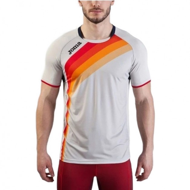 Футболка серо-красная JOMA ELITE V 100393.256