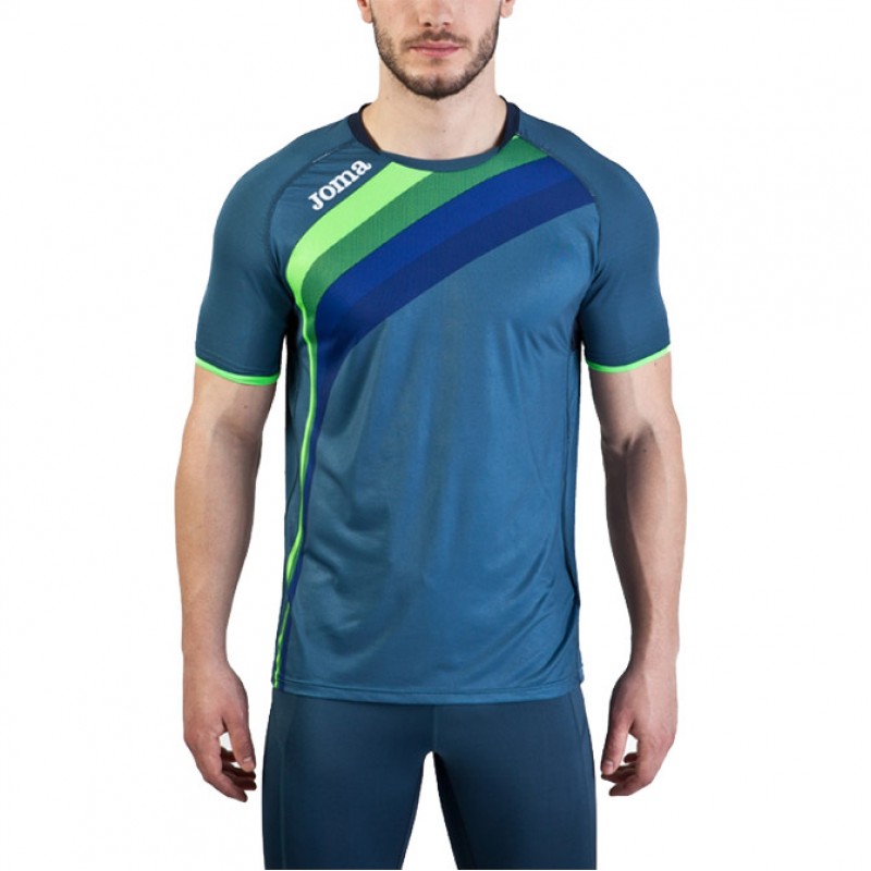 Футболка т.сине-зеленая JOMA ELITE V 100393.717
