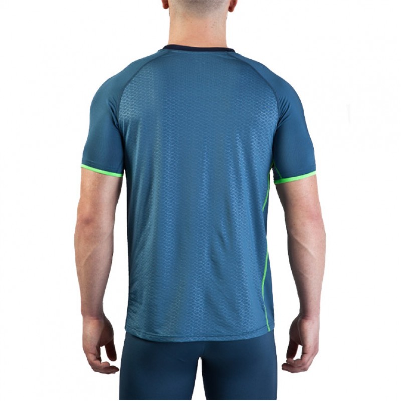 Футболка т.сине-зеленая JOMA ELITE V 100393.717