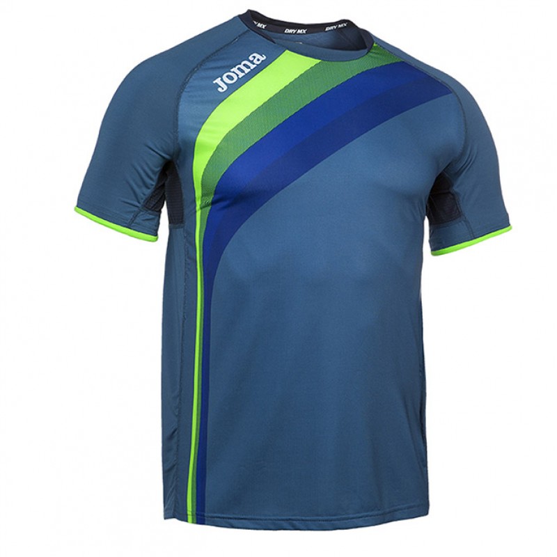 Футболка т.сине-зеленая JOMA ELITE V 100393.717