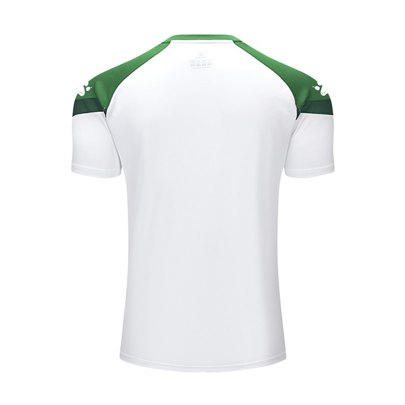 Футболка детская Kelme бело-зеленая короткий рукав BRAVO 7351TX3093.9105