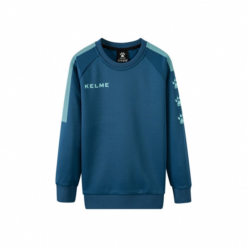 Реглан Kelme т.бірюзовий дитячий TRAINING SWEATER 3893370.4012