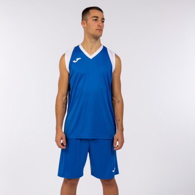 Комплект баскетбольной формы сине-белый JOMA FINAL II 102849.702