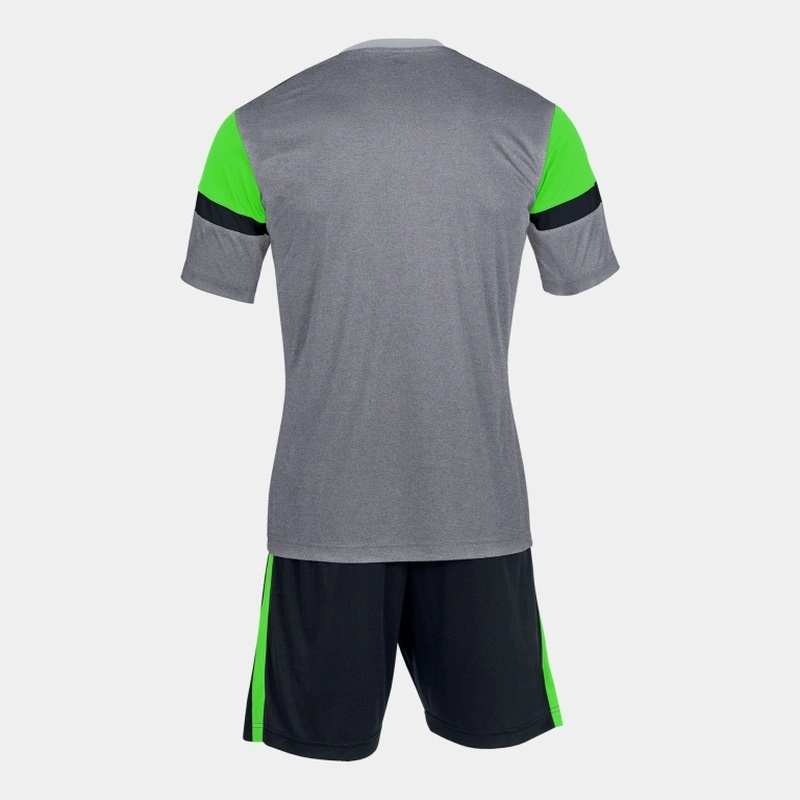 Комплект Joma серо-салатовый футболка короткий рукав и шорты DANUBIO 102857.251