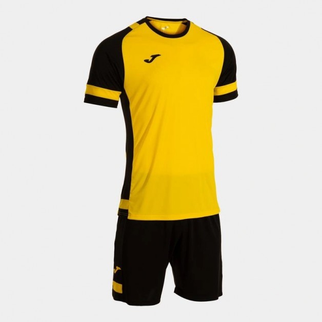 Комплект Joma желто-черный  футболка короткий рукав и шорты LIDER 104285.901