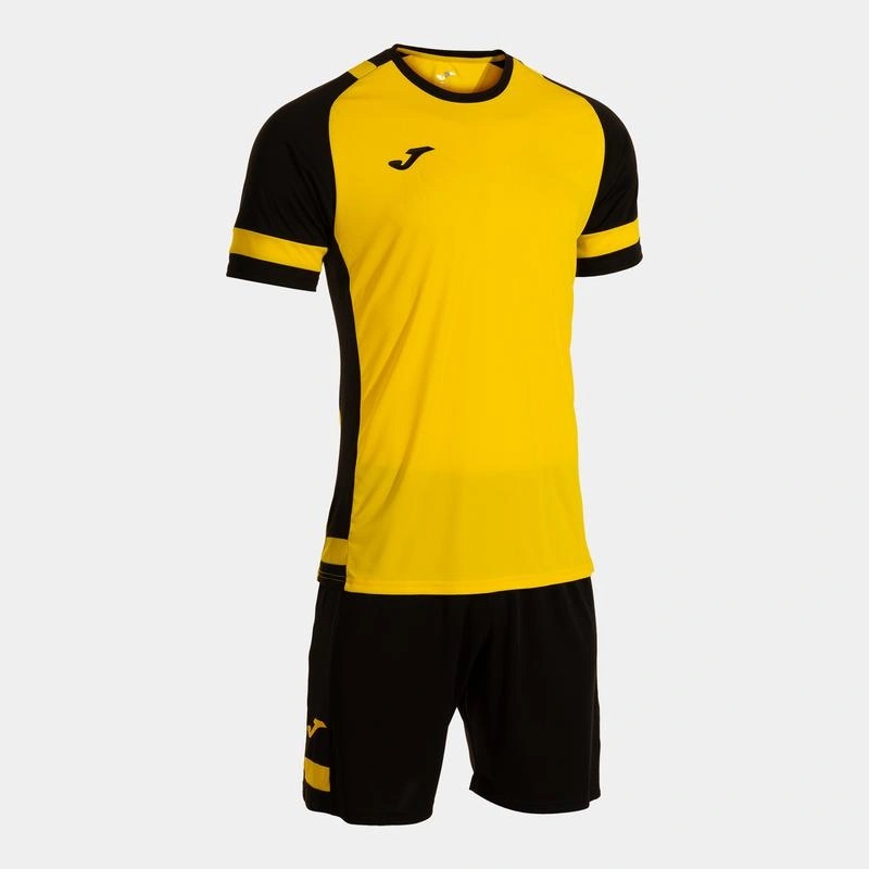 Комплект Joma жовто-чорний  футболка короткий рукав і шорти LIDER 104285.901