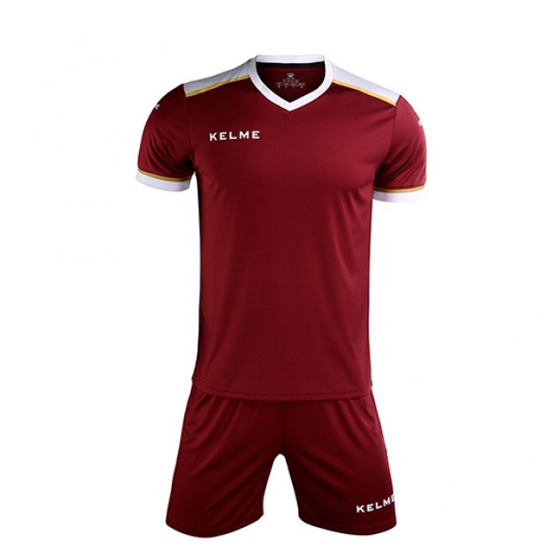 Комплект футбольної форми  бордовий к/р KELME SEGOVIA 3871001.9603