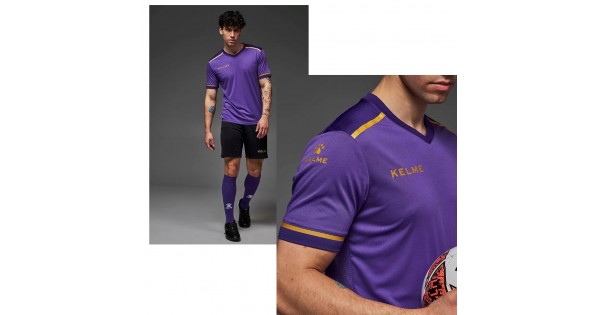 Комплект футбольной формы фиолетово-черный KELME SEGOVIA