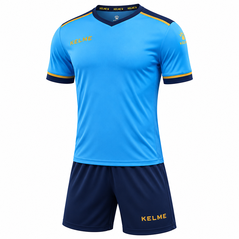 Дитячий комплект футбольної форми блакитно-т.синій Kelme SEGOVIA 8351ZB3158.9996