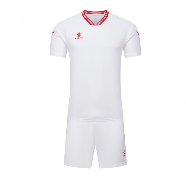 Комплект футбольної форми біло-червоний Kelme FARO 8451ZB1246.9107