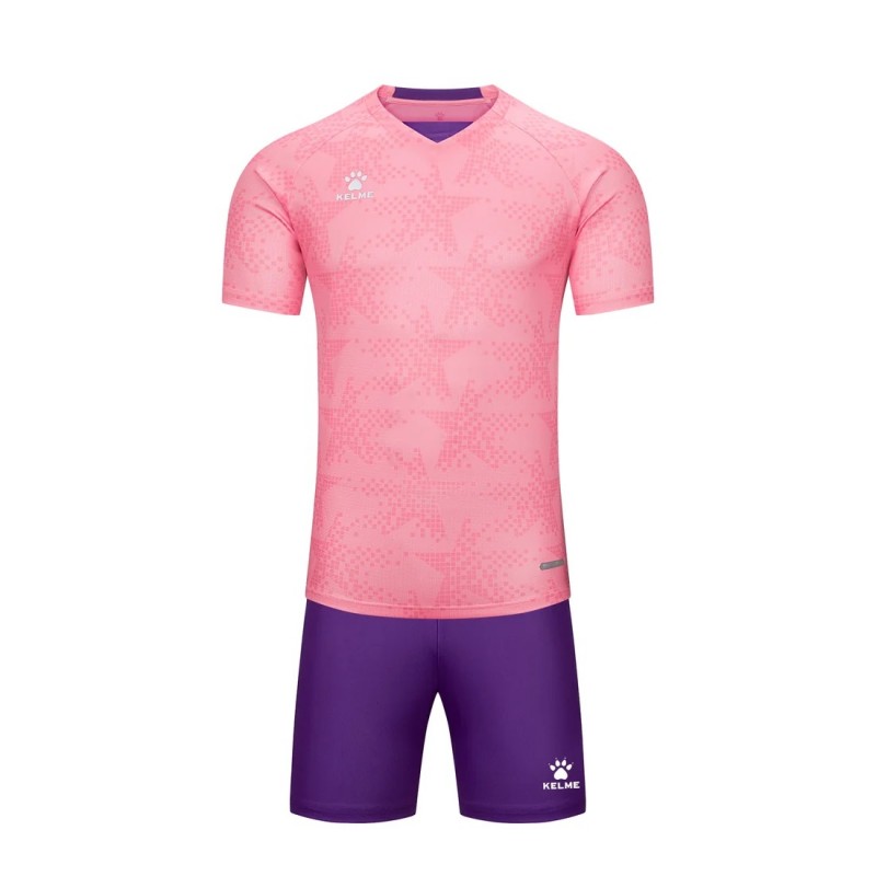 Комплект футбольної форми Kelme рожевий короткий рукав 8551ZB11081.9636