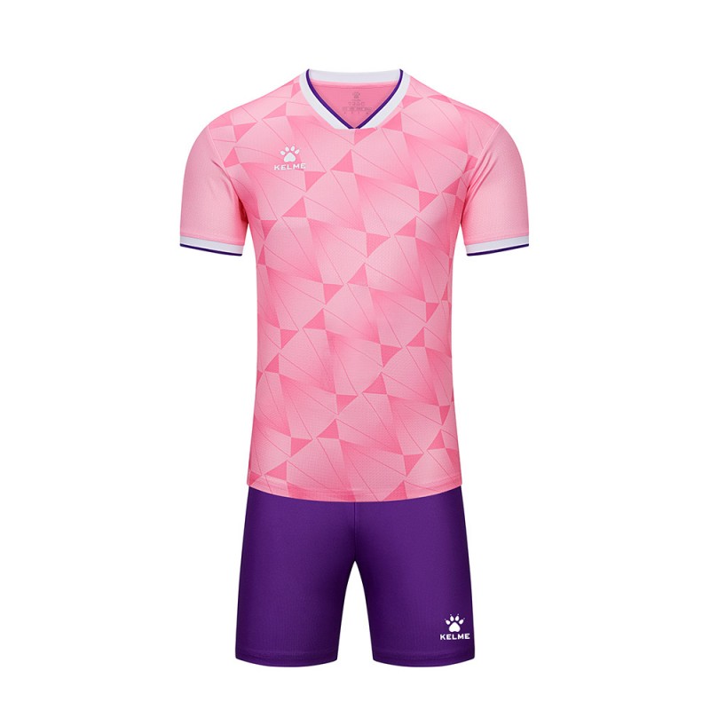 Комплект футбольной формы KELME розовый короткий рукав OVIEDO II 8551ZB11082.9636