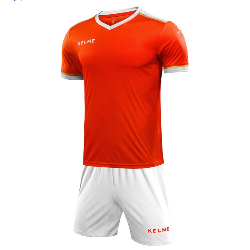 Комплект футбольной формы оранжево-белый KELME SEGOVIA 3871001.9910