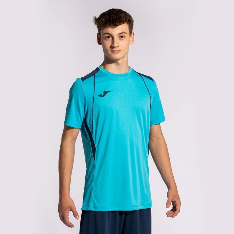Футболка Joma бирюзово-темно-синяя короткий рукав CHAMPION VII 103081.013