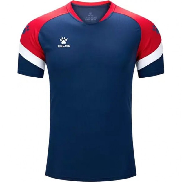 Футболка темно-синьо-червона дитяча Kelme короткий рукав BRAVO 7351TX3093.9423