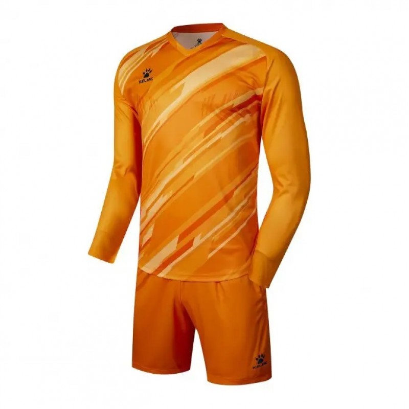 Комплект воротарської форми Kelme дитячий із захистом оранжевий довгий рукав ZAMORA II 7361ZB3256.9807